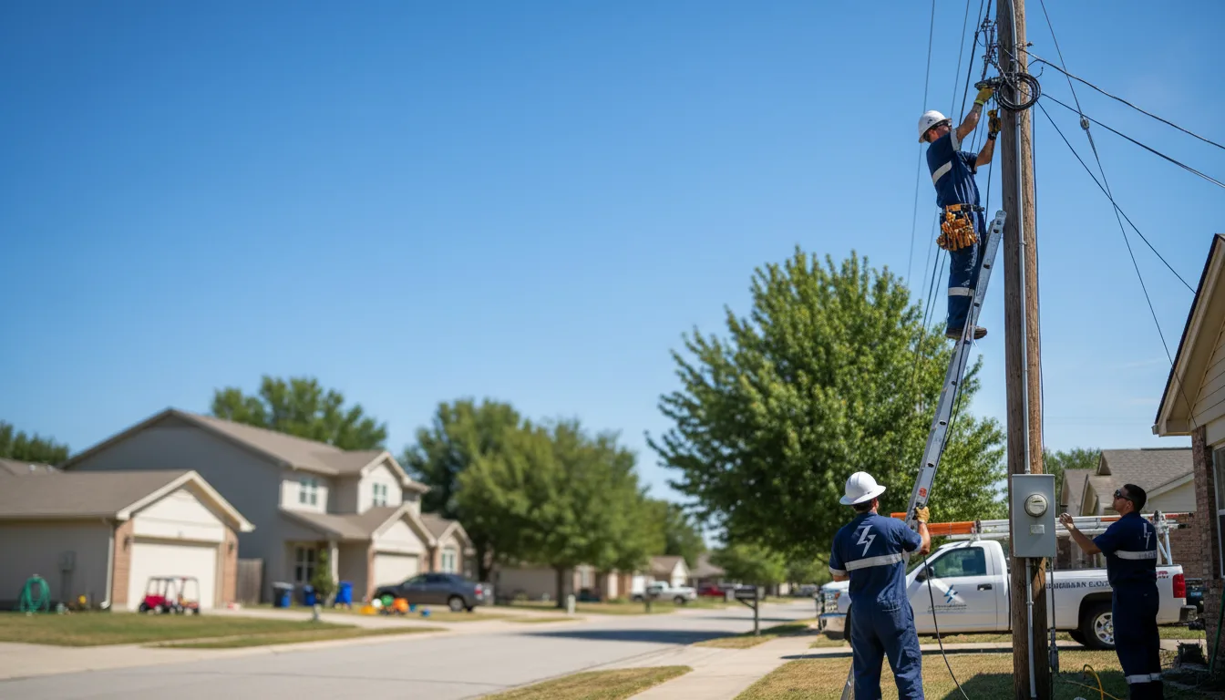 Residential electrician providing installation services in Manchester, MO